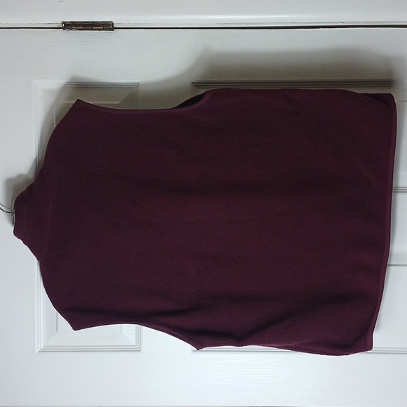 Vintage Patagonia Synchilla Maroon Fleece Vest Outdoor Hiking Adventure Size L - Picture 3 of 10